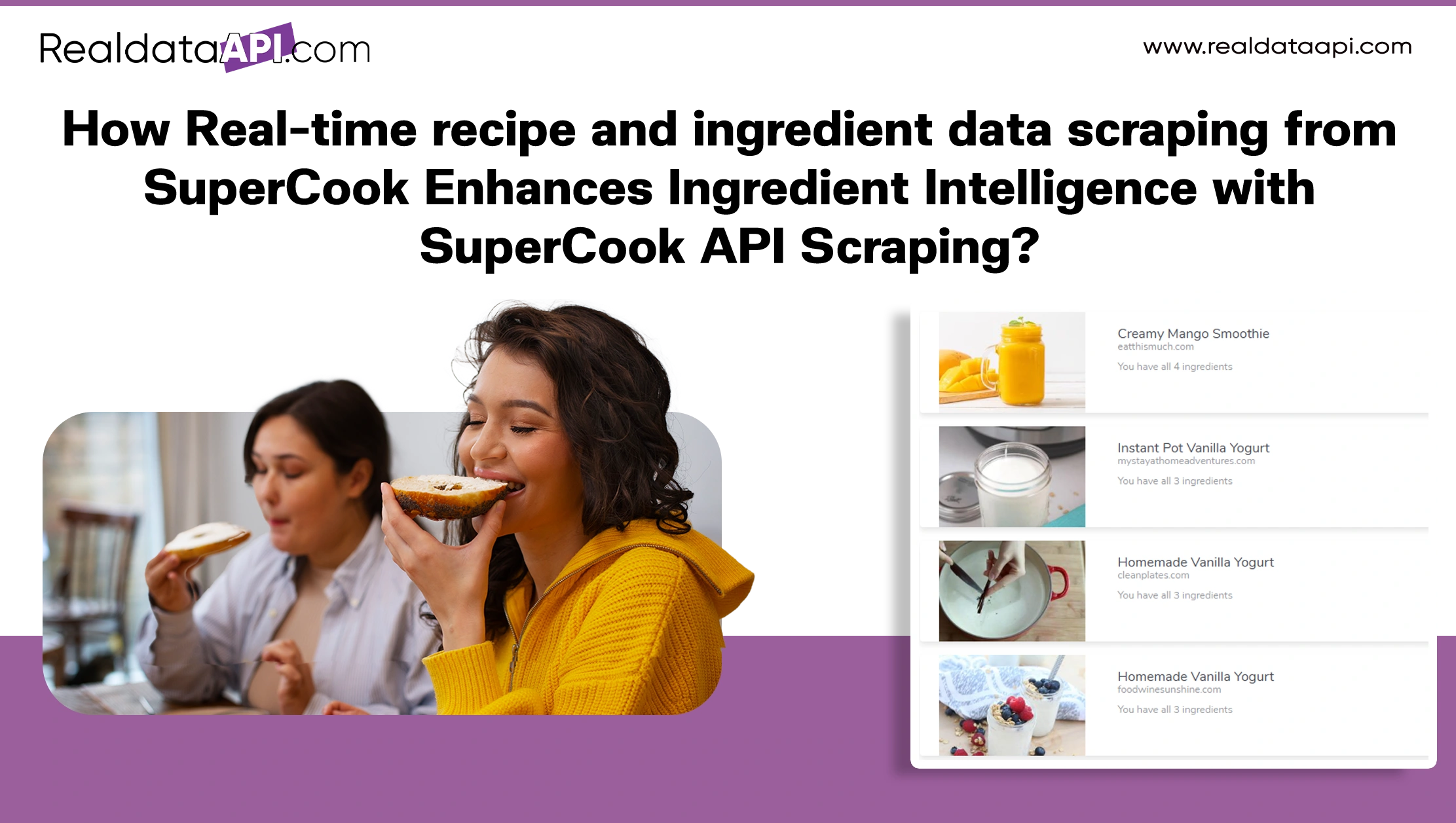 How Real-time recipe and ingredient data scraping from SuperCook Enhances Ingredient Intelligence with SuperCook API Scraping